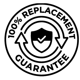 100% ReplacementGuarantee